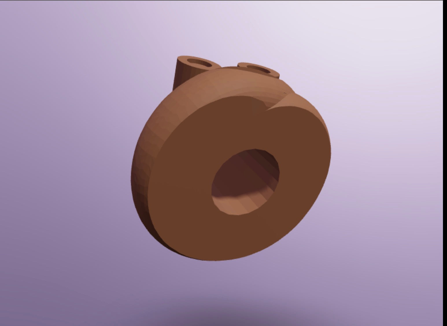 Bottom of plastic, poo-shaped Pencil Topper
